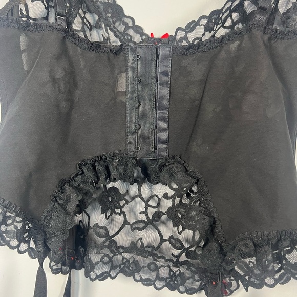 Frederick’s of Hollywood Lingerie Corset Lace Tank Top 38D - Picture 5 of 7